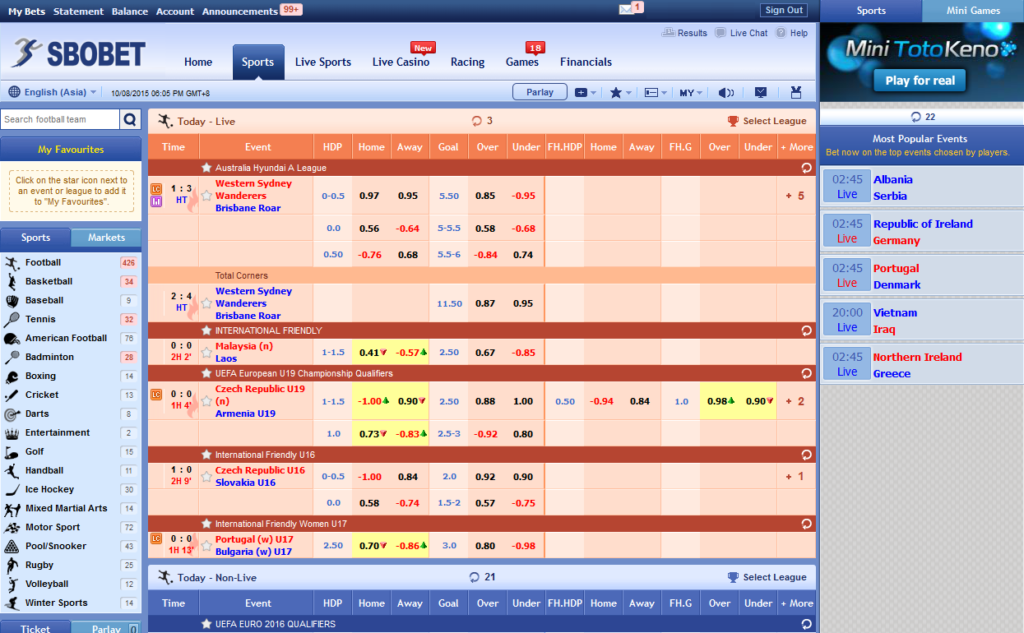 gambling sbobet